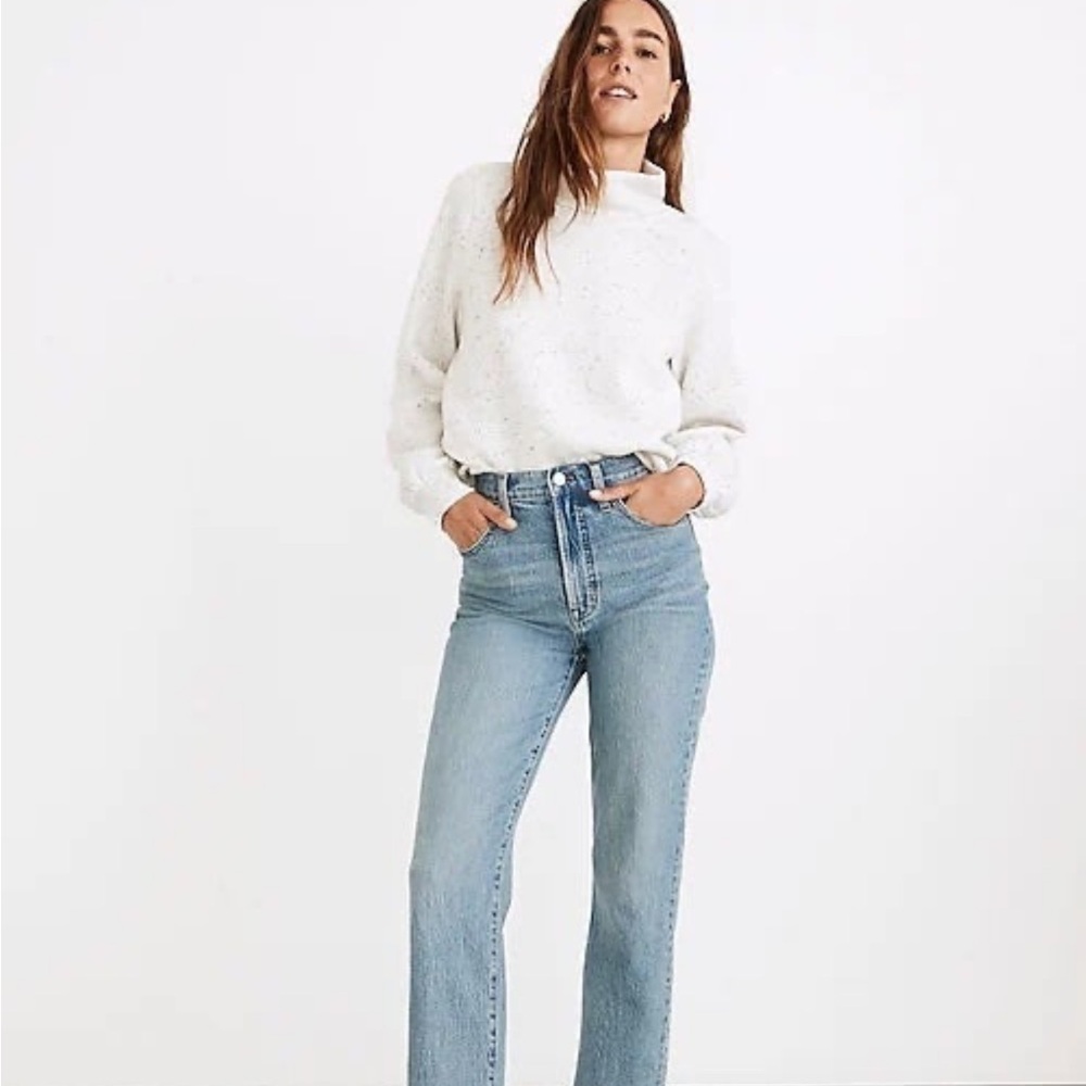 Madewell The Perfect Vintage Straight Leg Crop Jean | 25T | Raw hem